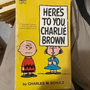 Here’s to you Charlie Brown vintage Book